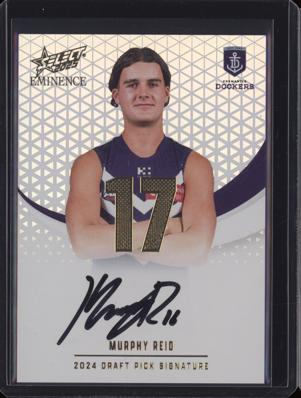 2025 AFL Select Eminence Draft Signature Gold DPSG17 Murphy Reid Fremantle