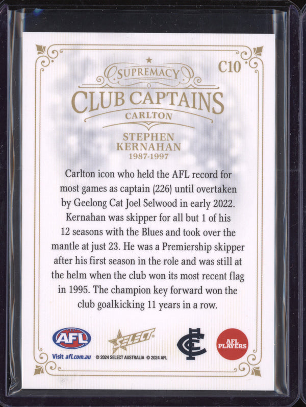 Stephen Kernahan 2024 Select Supremacy C10 Club Captains Jumper Number 04/70