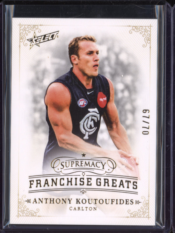 Anthony Koutoufides 2024 Select Supremacy FG6 Franchise Greats 67/70