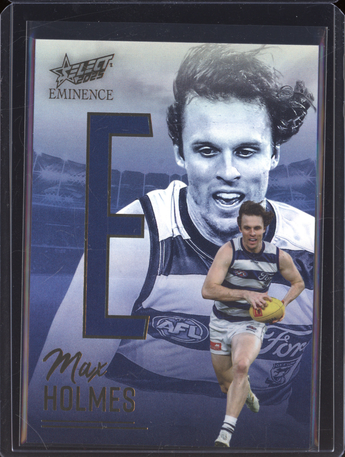 2025 AFL Select Eminence Nameplate Gold NG282 Max Holmes Geelong LOW 006