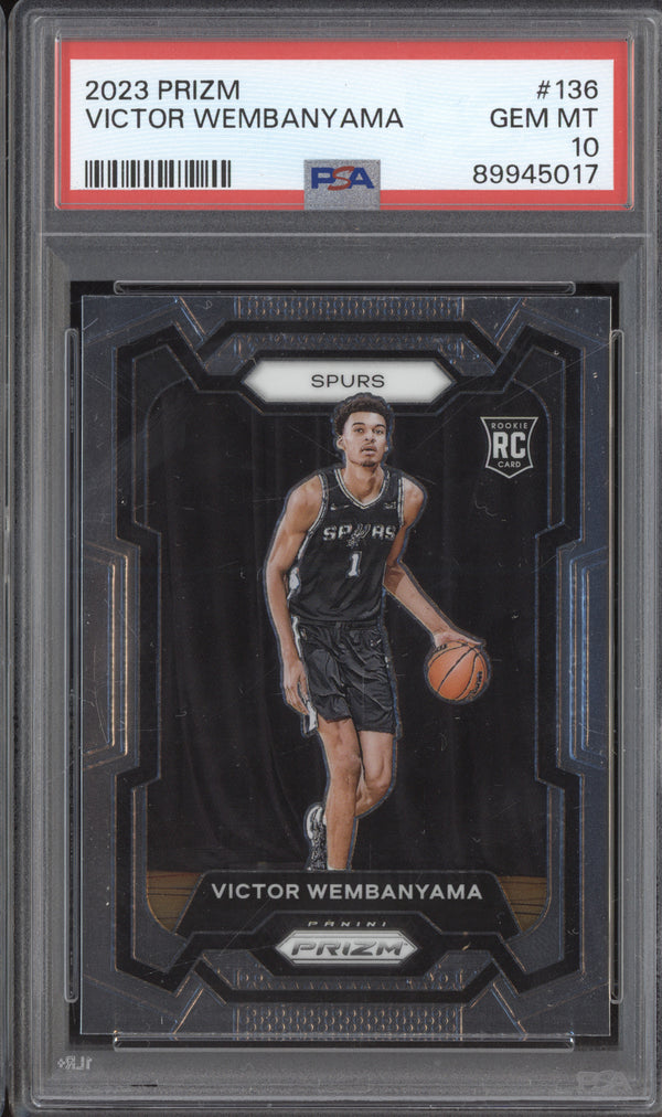 Victor Wembanyama 2023-24 Panini Prizm 136 RC PSA 10 ASR