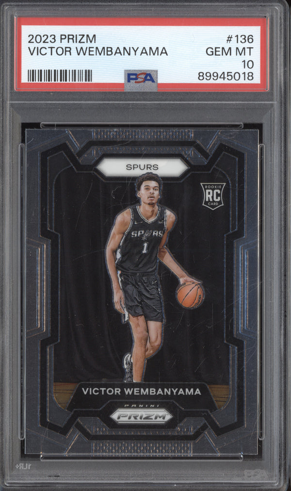 Victor Wembanyama 2023-24 Panini Prizm 136 RC PSA 10 ASR