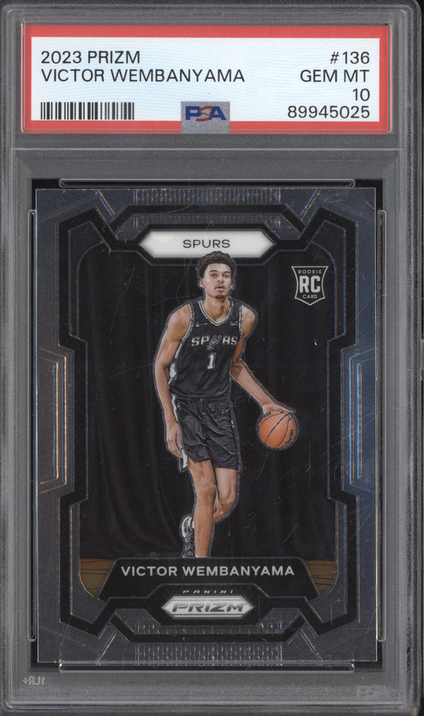 Victor Wembanyama 2023-24 Panini Prizm 136 RC PSA 10 ASR