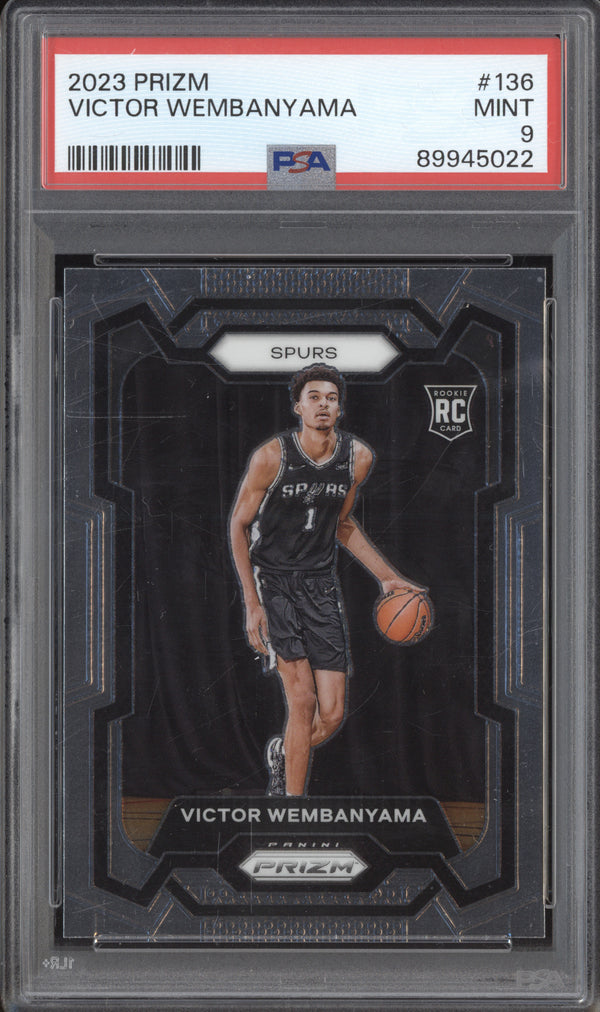 Victor Wembanyama 2023-24 Panini Prizm 136 RC PSA 9 ASR