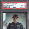 Max Verstappen 2020 Topps Chrome Formula 1 6 Refractor PSA 8 ASR