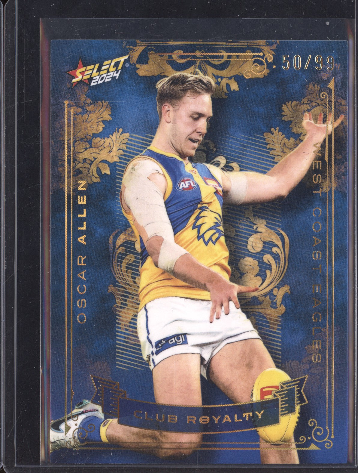 Oscar Allen 2024 Select Footy Stars CR82 Club Royalty 50/99