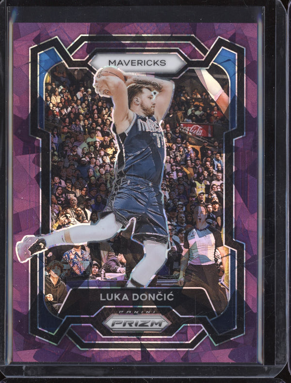 Luka doncic 2023-24 Panini Prizm 110 Purple Ice 104/149