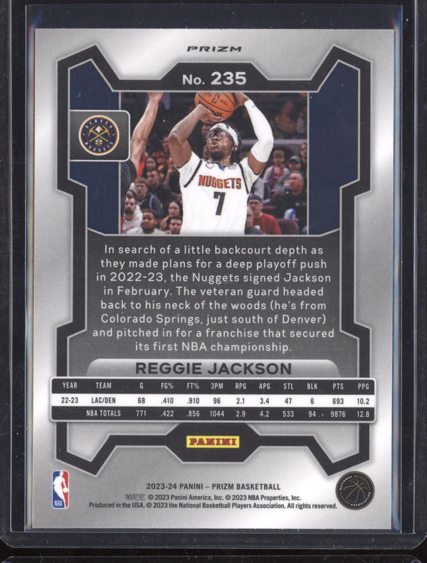 Reggie Jackson 2023-24 Panini Prizm 235 Silver