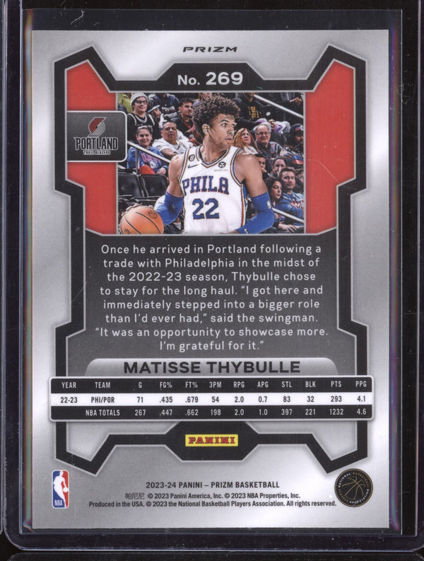 Matisse Thybulle 2023-24 Panini Prizm 269 Silver