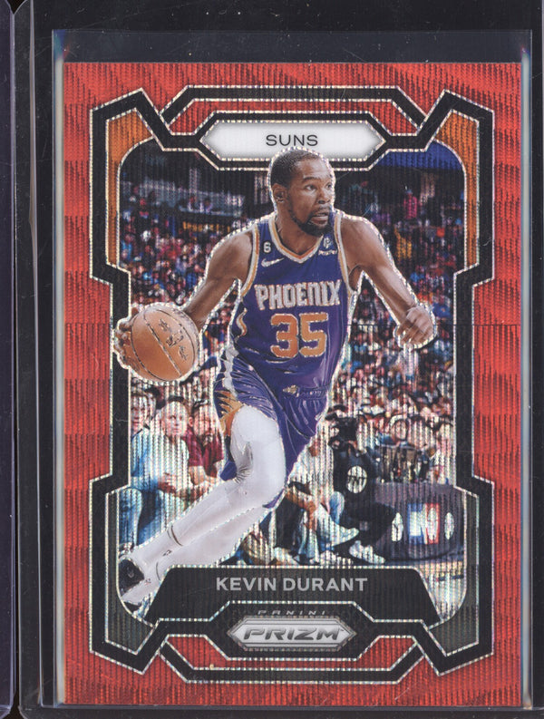 Kevin Durant 2023-24 Panini Prizm 5 Ruby Wave