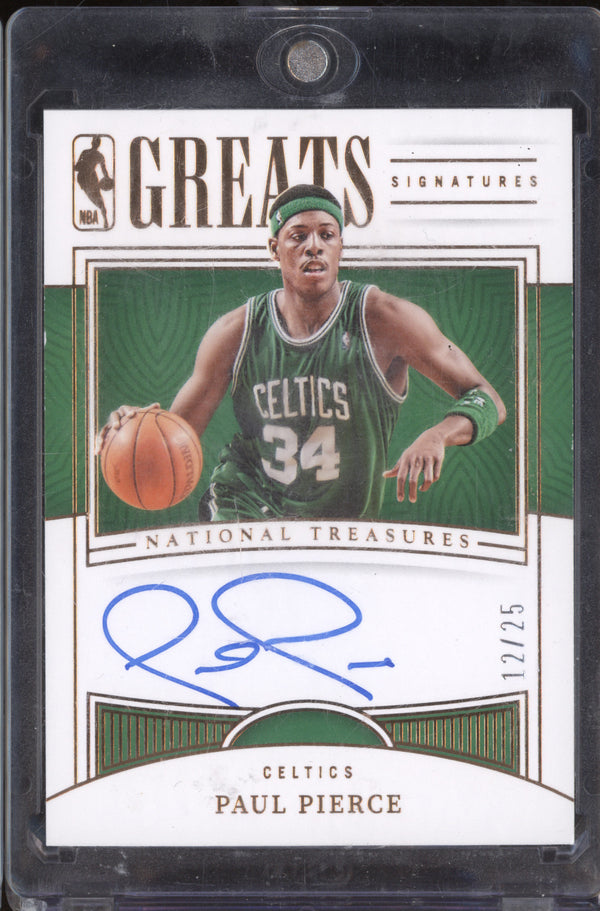 Paul Pierce 2022-23 Panini National Treasures NGS-PPC NBA Greats Signatures Bronze 12/25