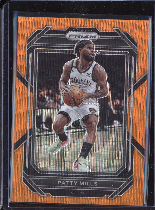 Patty Mills 2022-23 Panini Prizm 18 Orange Wave 36/60