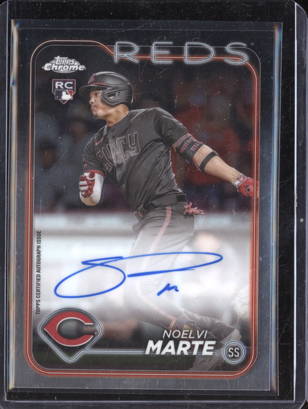 Noelvi Marte 2024 Topps Chrome RA-NM Auto RC