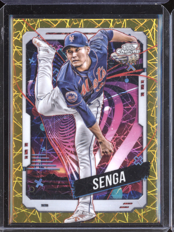 Kodai Senga 2024 Topps Cosmic Chrome 156 Gold Interstellar Refractor 42/50