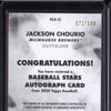 Jackson Chourio 2024 Topps Update Series BSA-JC Stars Auto RC 72/199