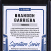 Brandon Barriera 2024 Panini Donruss SS-BB Signature Series Blue 17/75