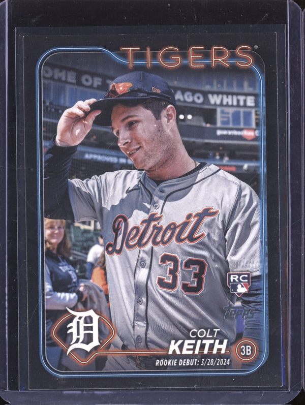 Colt Keith 2024 Topps Update Series US192 Black RC 66/74