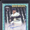 Tobias Myers 2024 Topps Chrome Update AC-TM Auto Aqua Wave Refractor RC 158/199