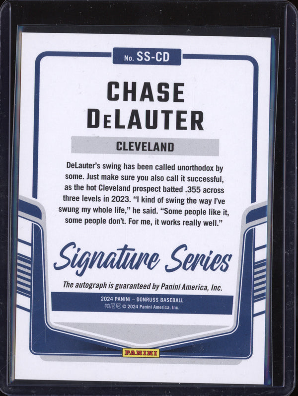 Chase DeLauter 2024 Panini Donruss SS-CD Signature Series