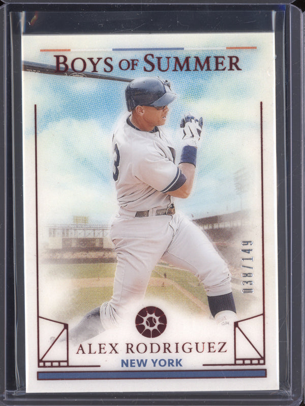 Alex Rodriguez 2024 Panini Boys of Summer 35 Red 38/149