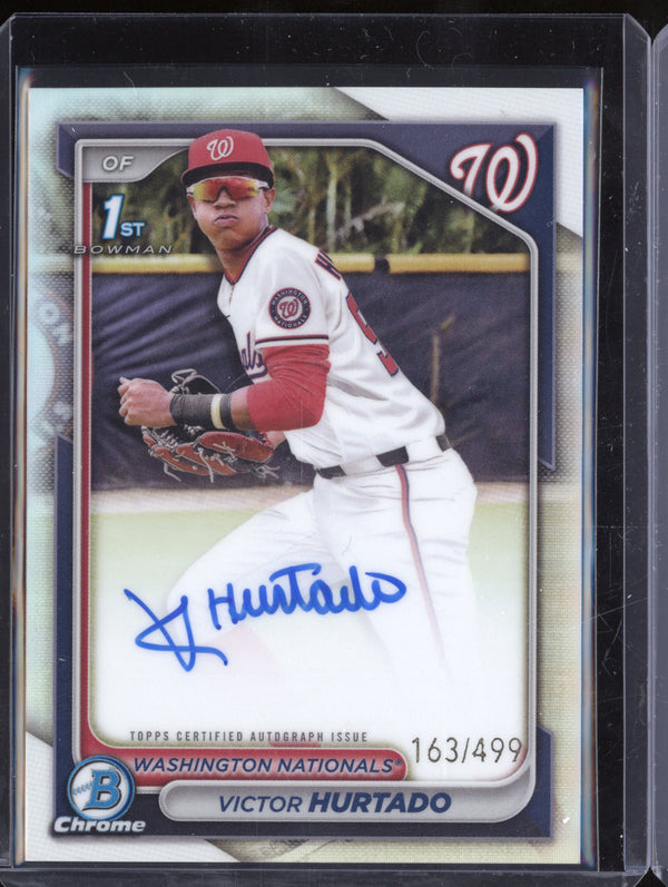 Victor Hurtado 2024 Bowman Chrome CPA-VH 1st Auto Refractor RC 163/499