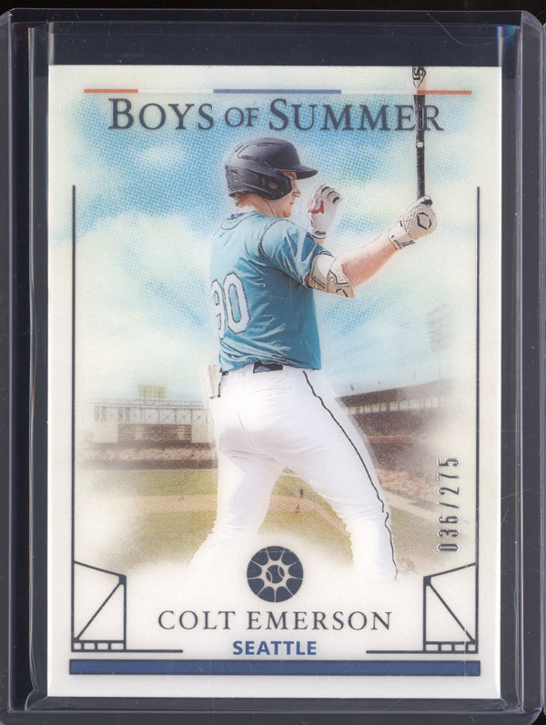 Colt Emerson 2024 Panini Boys of Summer 76 36/275