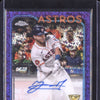 Yainer Diaz 2024 Topps Chrome Update Rookie Autograph Purple Refractor 53/299