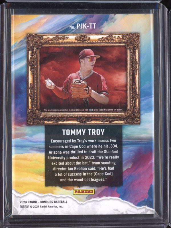 Tommy Troy 2024 Panini Donruss PJK-TT Prospect Jersey Kings Gold RC 6/10