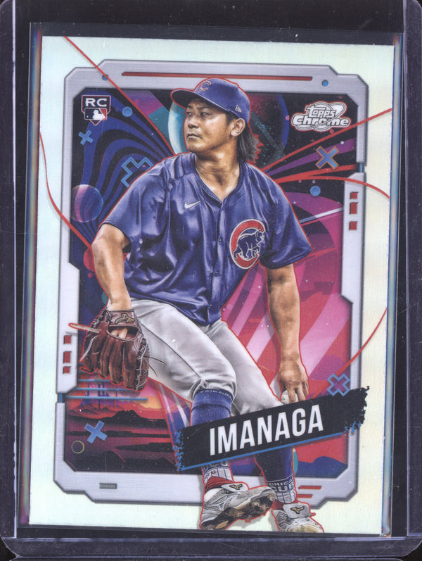 Shota Imanaga 2024 Topps Cosmic Chrome 199 Refractor RC