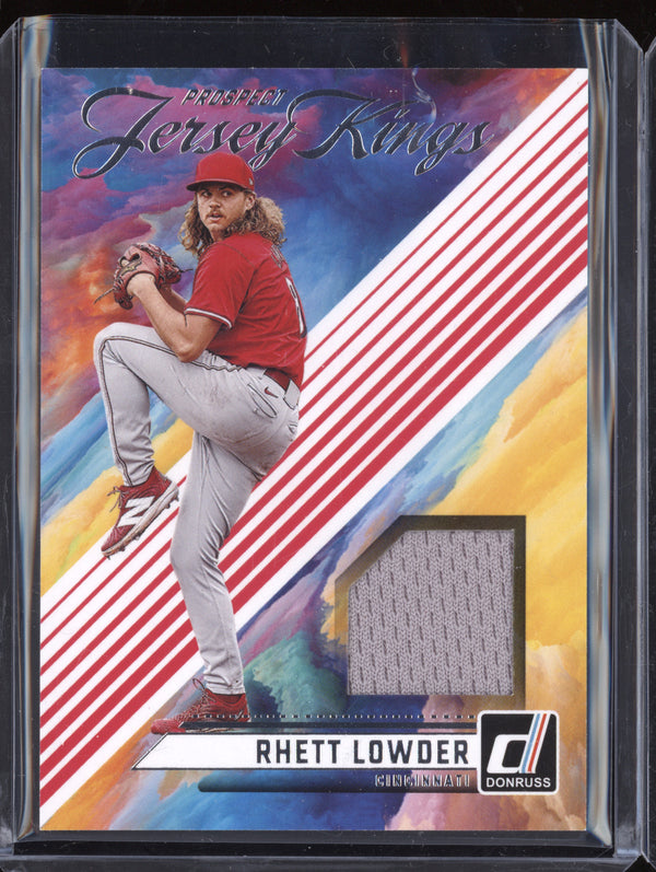 Rhett Lowder 2024 Panini Donruss PJK-RL Prospect Jersey Kings RC