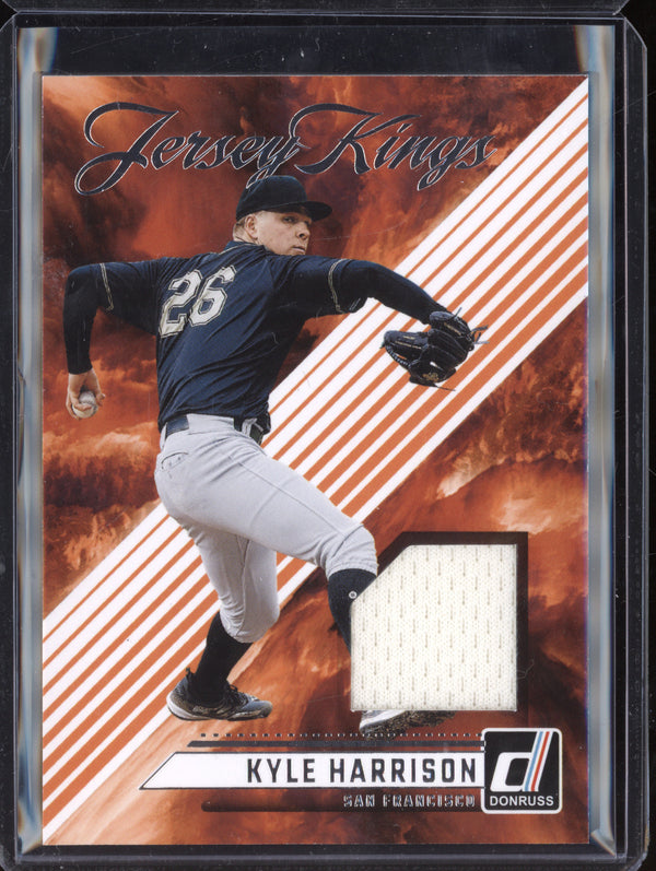 Kyle Harrison 2024 Panini Donruss JK-KH Jersey Kings