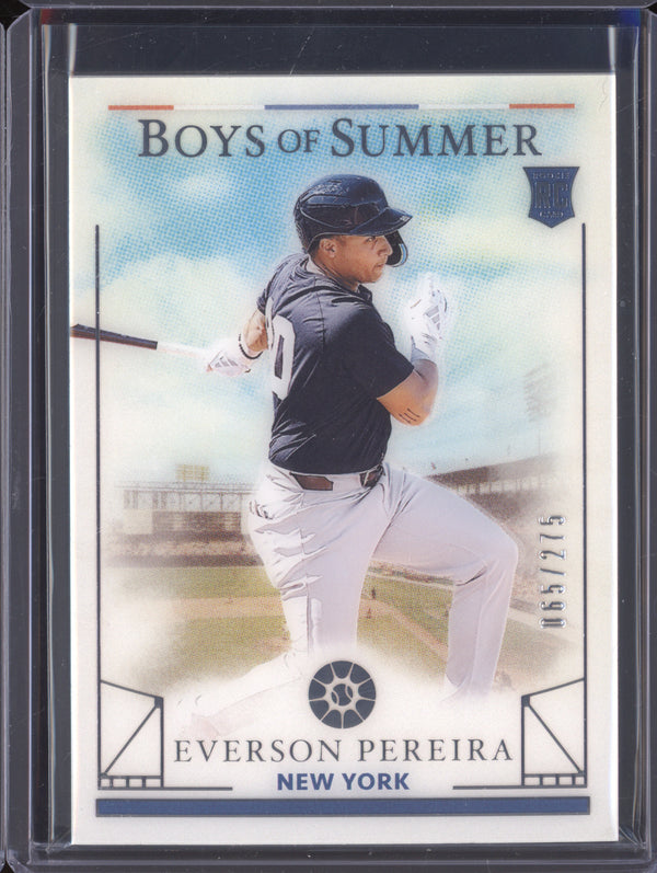 Everson Pereira 2024 Panini Boys of Summer 41 RC 65/275