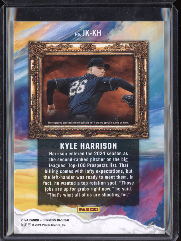 Kyle Harrison 2024 Panini Donruss JK-KH Jersey Kings