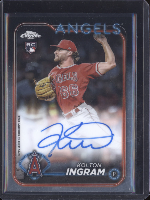 Kolton Ingram 2024 Topps Chrome Update RA-KI Rookie Autograph RC