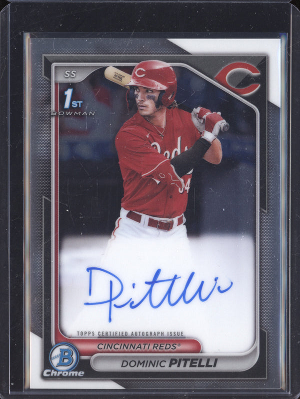 Dominic Pitelli 2024 Bowman Chrome CPA-DP Prospect Auto 1st RC