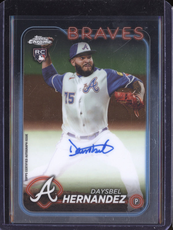 Daysbel Hernandez 2024 Topps Chrome Update RA-DHE Rookie Autograph RC