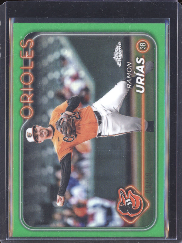 Ramon Urias 2024 Topps Chrome Update USC54 Green Refractor 8/99