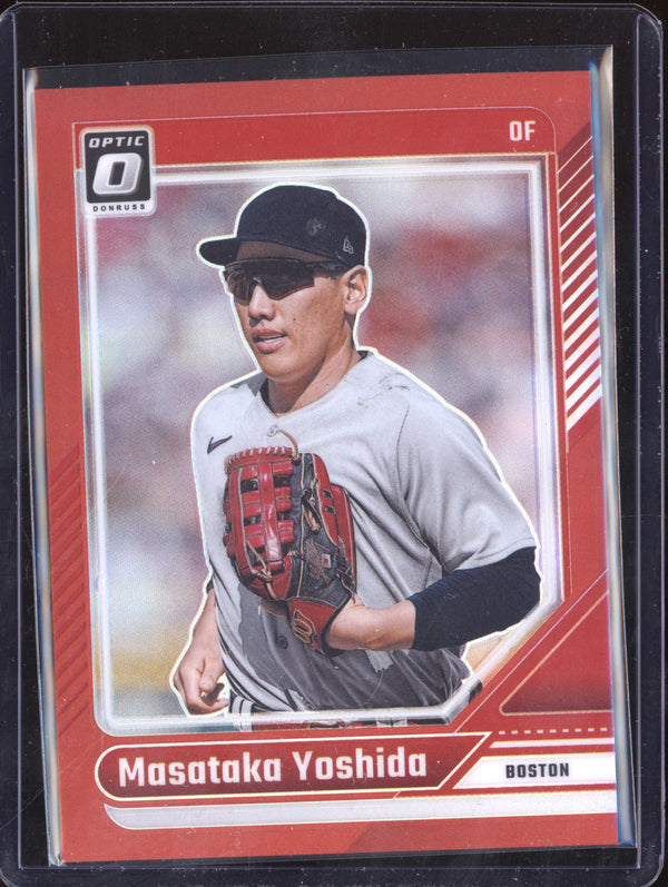 Masataka Yoshida 2024 Panini Donruss 80 Optic Red 32/99