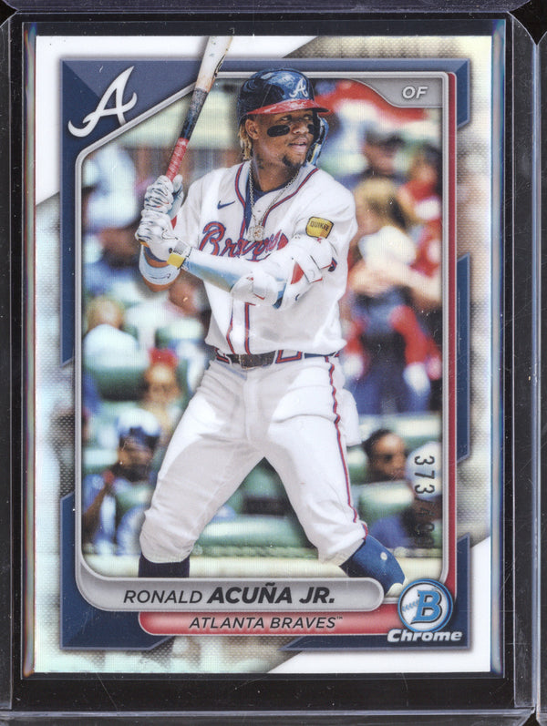 Ronald Acuna Jr 2024 Bowman Chrome 29 Refractor 373/499