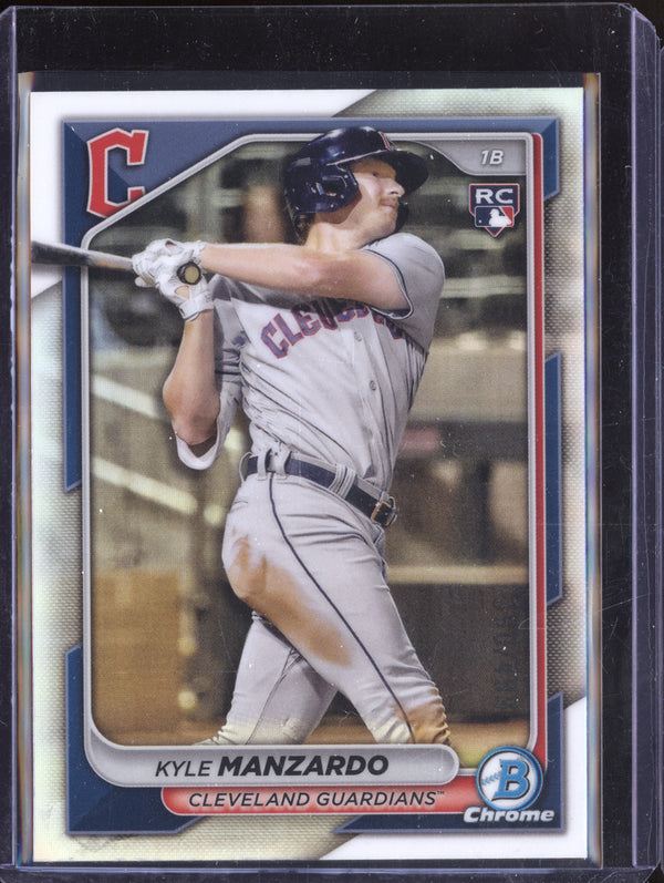 Kyle Manzardo 2024 Bowman Chrome 86 Refractor RC 390/499