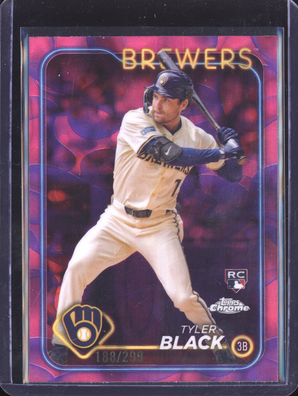 Tyler Black 2024 Topps Chrome Update USC174 Magenta/Purple Lava Lamp RC 188/299