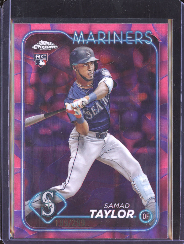 Samad Taylor 2024 Topps Chrome Update USC28 Magenta/Purple Lava Lamp RC 189/299