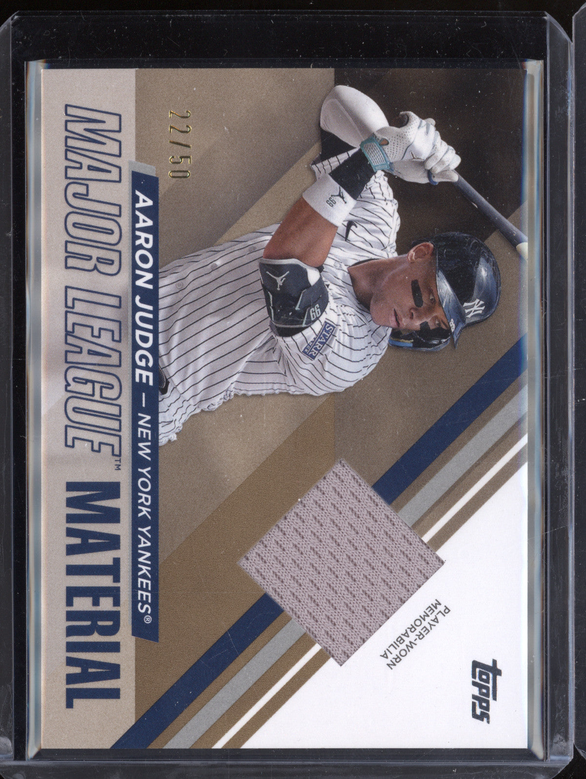 Aaron Judge 2024 Topps Update Series MLMU-AJ Major League Material Gold 22/50