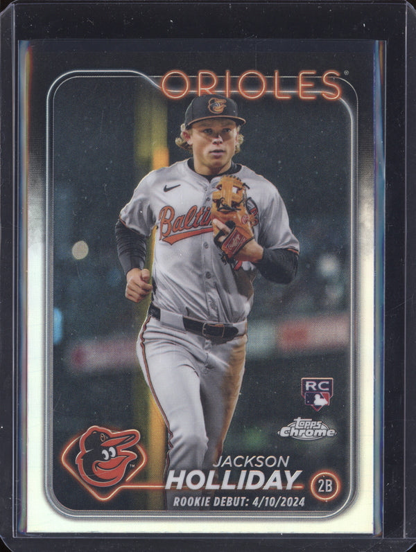 Jackson Holliday 2024 Topps Chrome Update USC89 Refractor RC