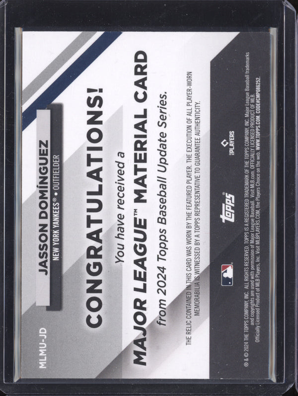 Jasson Dominguez 2024 Topps Update Series MLMU-JD Major League Material RC