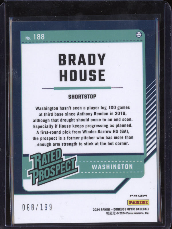 Brady House 2024 Panini Donruss 188 Optic Orange RC 68/199