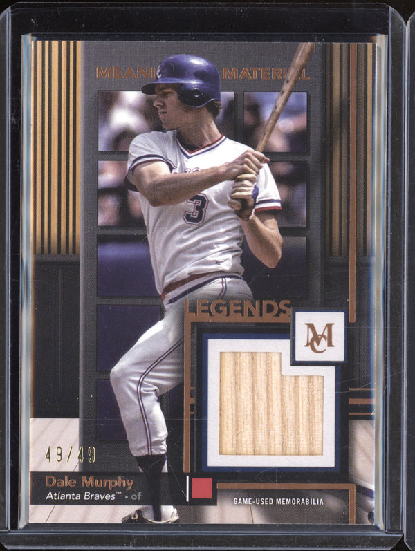 Dale Murphy 2024 Topps Museum Collection MMRL-DM Meaningful Materials Relics Legends Copper 49/49