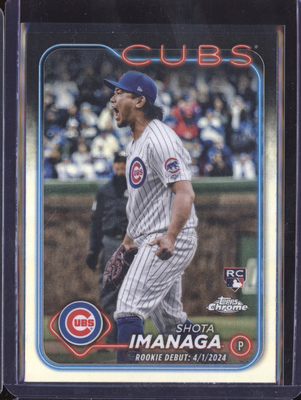 Shota Imanaga 2024 Topps Chrome Update USC95 Refractor RC