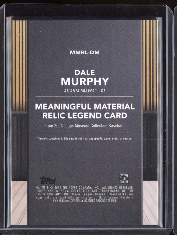 Dale Murphy 2024 Topps Museum Collection MMRL-DM Meaningful Materials Relics Legends Copper 49/49