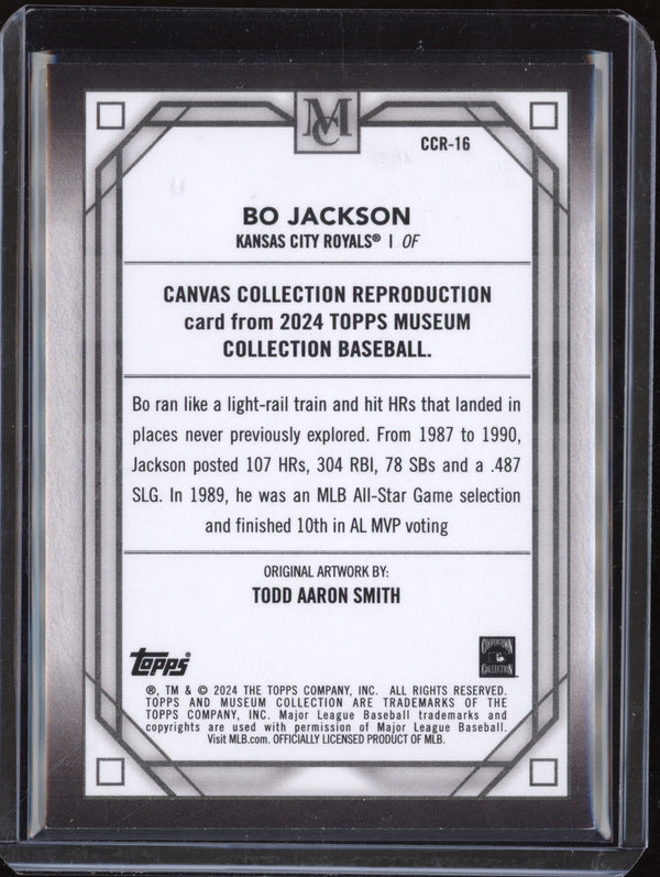 Bo Jackson 2024 Topps Museum Collection CCR-16 Canvas Collection